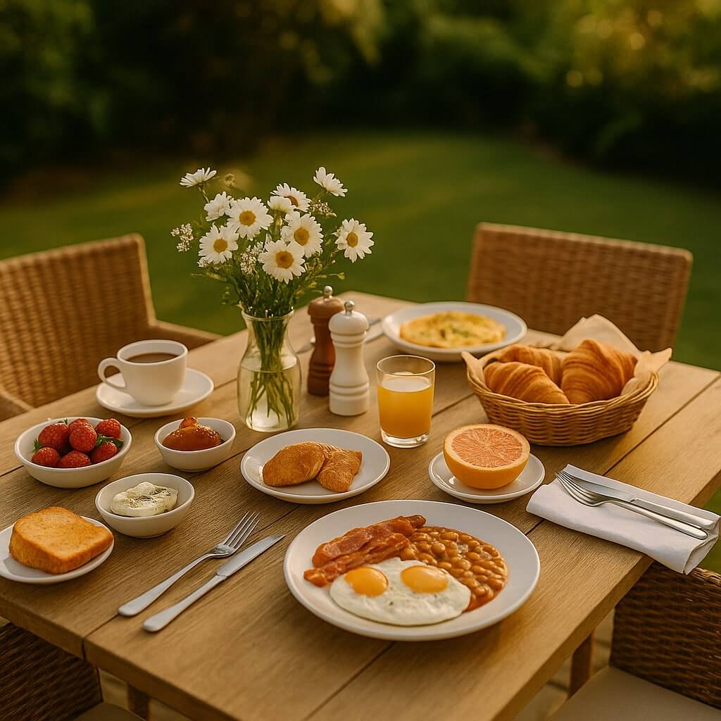 Breakfast table